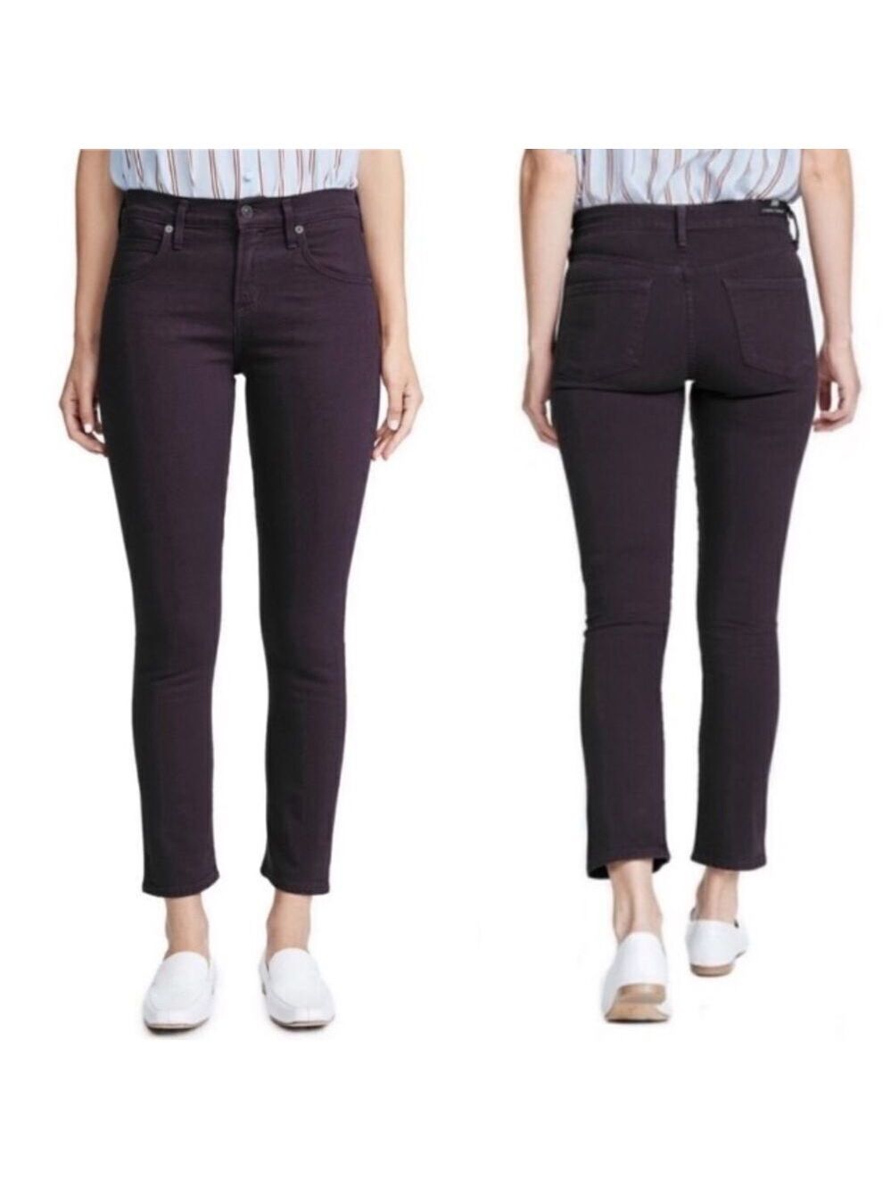 CITIZENS OF HUMANITY Elsa Slim Crop Ankle Jeans 27